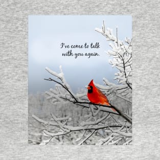 Red Cardinal Bird Photography T-Shirt